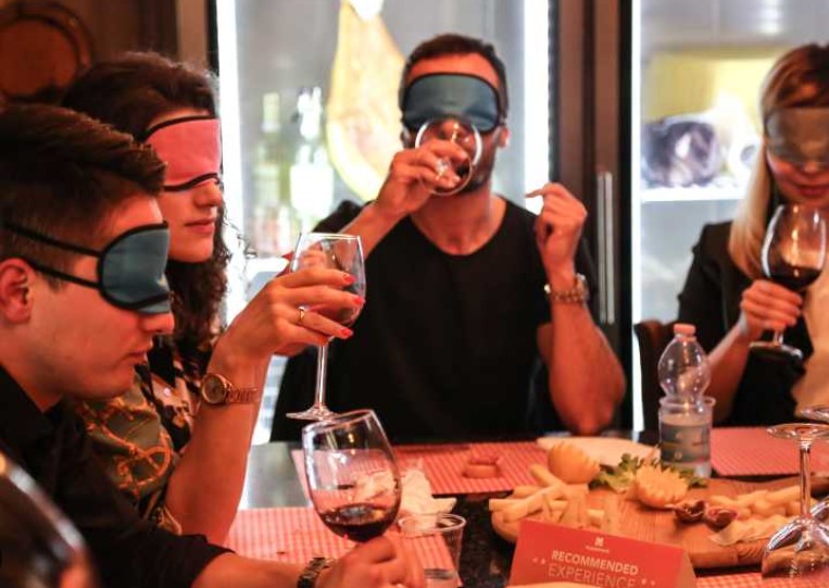 Blindfolded Wine Tasting